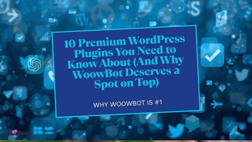 10 Premium WordPress Plugins You Need to Know About (And Why WoowBot Deserves a Spot on Top)